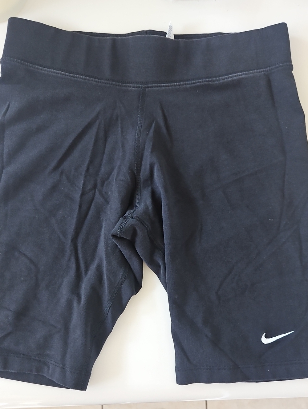Nike Black Girls' Athletic Bike Shorts with Swoosh